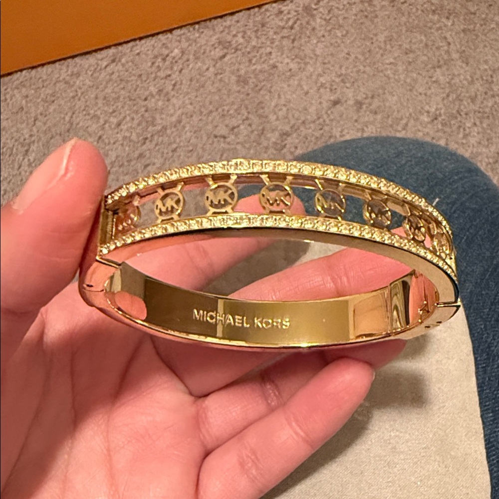 Michael Kors Gold and Silver Logo Bracelet - Picture 4 of 5
